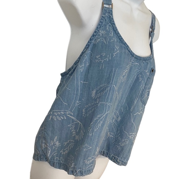 RVCA PALM LEAVES CHAMBRAY TANK ROAD TRIP LIMITED EDITION TANK LARGE - Picture 15 of 16